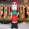 8.5' Gemmy Airblown Nightmare Before Christmas Jack Skellington As Santa w/ Ornament 114108